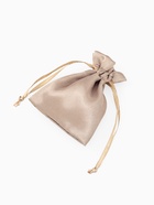 Набор мешочков подарочных, атласные, 50 шт. 7×9 см, бежевый - Фото 3