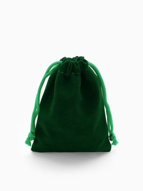 Мешочки подарочные бархатные, набор 50 шт. 7×9 см (±1 см), зелёный