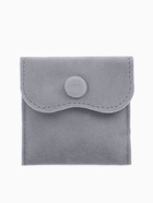 Набор конвертиков для украшений, 10 шт. бархат, 7×7 см, тёмно-серый - Фото 1