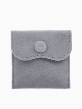 Конвертики для украшений, набор 10 шт. бархат, 7×7 см, тёмно-серый