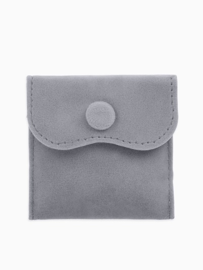 Набор конвертиков для украшений, 10 шт. бархат, 7×7 см, тёмно-серый