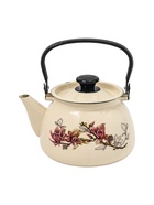 УЦЕНКА Чайник эмалированный «Магнолия», 3 л, металлическая ручка, слоновый - Фото 5