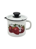 УЦЕНКА Кружка эмалированная,1 л, с носиком, белая - Фото 4