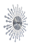 УЦЕНКА Часы настенные интерьерные «Лепестки», дерево, металл, бесшумные, плавный ход, d=59 см, циферблат d=22 см, от батарейки 1×АА - Фото 3