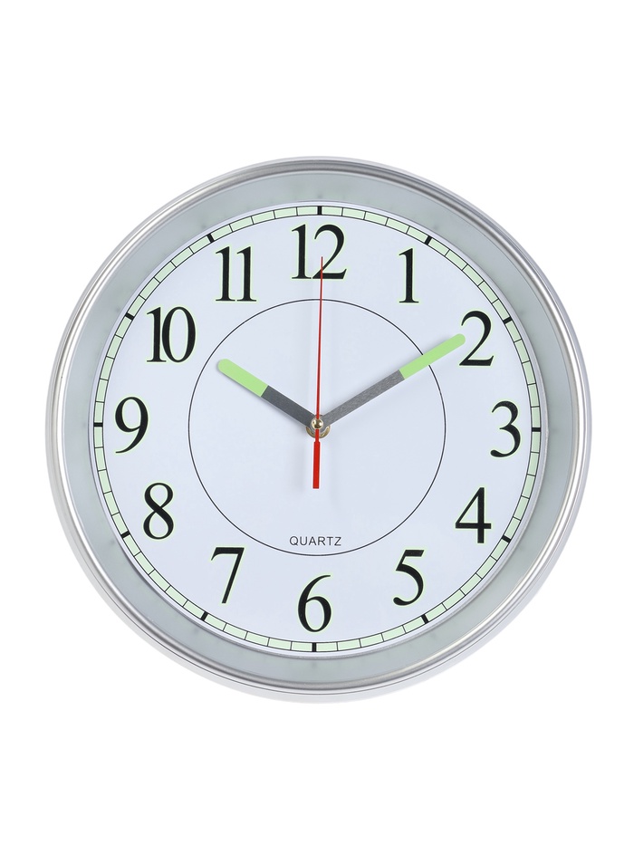 УЦЕНКА Часы настенные интерьерные «Илони», плавный ход, флуоресцентные, d=30 см - Фото 1