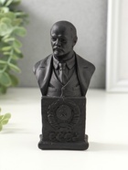 Бюст «Ленин В.И», фигурка гипс, 12×6×4.5 см, графит - фото 23599487