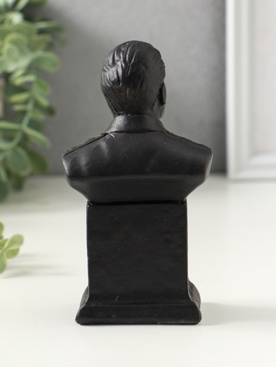 Бюст «Сталина И. В», фигурка гипс, 12×6.5×4.5 см, графит