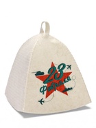 Шапка для бани и сауны «Звезда. 23 февраля», полиэфир, шерсть 10952615