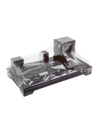 УЦЕНКА Набор настольный канцелярский 4 в 1 с часами, красное дерево - Фото 6