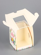 Коробка подарочная пасхальная с окном «Пасхальный венок» 9.5×9.5×12.5 см - Фото 6