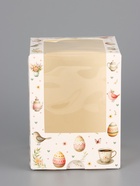 Коробка подарочная пасхальная с окном «Пасхальное чаепитие» 9.5×9.5×12.5 см 10967579