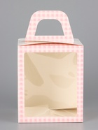 Коробка подарочная пасхальная с окном «Пасхальный букет» 15×15×18 см 10967591