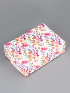 Подарочная коробка сборная с окном «Розовые цветы», 16.5?11, 5?5 см (комплект 5 шт) - фото 64218268