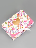 Подарочная коробка сборная с окном «Розовые цветы», 16.5?11, 5?5 см (комплект 5 шт) - фото 64218270