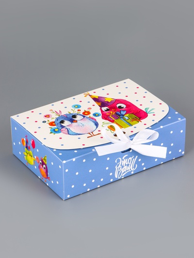 Подарочная коробка сборная с окном «Сюрприз», 16.5×11, 5×5 см