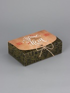 Подарочная коробка сборная с окном «Мужская», 16.5×11, 5×5 см 10967607