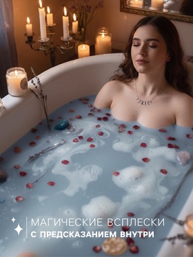 Бомбочка для ванн с шиммером ASTRO FORTUNE морской бриз, 120 г