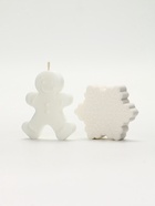 Подарочный набор новогодний: бомбочка снежинка и фигурная свеча пряня, URAL LAB 10941938