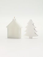 Подарочный набор новогодний: фигурное мыло ёлка и фигурная свеча дом, URAL LAB 10941939