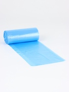 Мешки для мусора в рулоне 60 л, голубые, ПНД, толщина 8 мкм, 30 шт. - Фото 3