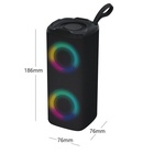 УЦЕНКА Портативная колонка Luazon LZZ-62, 10 Вт, 800 мАч, подсветка, micro SD, чёрная - Фото 3