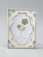 УЦЕНКА Фоторамка для фото 13×18 см «Старинная рама», пластик под металл, серебро с белым, 20.7×15.2 см 10971798