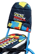 УЦЕНКА Снегокат Snowpatrol, со спинкой, чёрный, синий, СНД2/SP4 Nika Kids - Фото 15