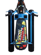 УЦЕНКА Снегокат Snowpatrol, со спинкой, чёрный, синий, СНД2/SP4 Nika Kids - Фото 17