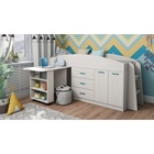 УЦЕНКА Кровать со шкафом и столом Каприз 12, 2134×840×1065, с/м 800×1900, Анкор белый - Фото 1