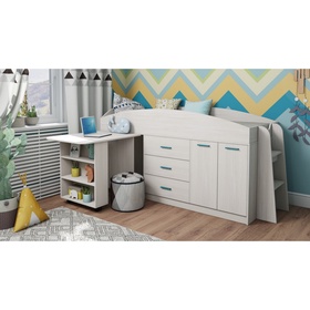 {{photo.Alt || photo.Description || 'УЦЕНКА Кровать со шкафом и столом Каприз 12, 2134×840×1065, с/м 800×1900, Анкор белый'}}