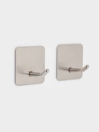 УЦЕНКА Набор крючков металлических на липучке 2 шт "Классика" квадрат - Фото 4