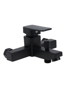 {{photo.Alt || photo.Description || 'УЦЕНКА Смеситель для ванны ZEIN Z3843, однорычажный, душевой набор, лейка 5 режимов, черный'}}