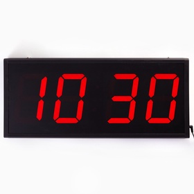 {{photo.Alt || photo.Description || 'УЦЕНКА Часы электронные настенные «Соломон», таймер, секундомер, 26×4.5×60 см, красные цифры 17'}}