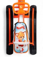 УЦЕНКА Снегокат «Тимка спорт 4-1» Лисёнок, со спинкой, оранжевый, ТС4-1/Л2 Nika - Фото 15