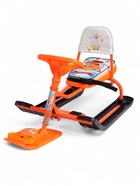 УЦЕНКА Снегокат «Тимка спорт 4-1» Лисёнок, со спинкой, оранжевый, ТС4-1/Л2 Nika - Фото 7