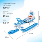 УЦЕНКА Снегокат «Тимка спорт 4-1» Ми-ми-мишки, со спинкой, голубой, ТС4-1/ММ1 Nika Kids - Фото 2