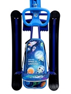 УЦЕНКА Снегокат «Тимка спорт 4-1» Космический, со спинкой, синий, ТС4-1М/К Nika Kids - Фото 16