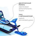 УЦЕНКА Снегокат «Тимка спорт 4-1» Космический, со спинкой, синий, ТС4-1М/К Nika Kids - Фото 3