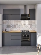 УЦЕНКА Кухонный гарнитур Мори, 1500×600, Графит - Фото 3