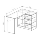 УЦЕНКА Стол компьютерный, 1244×850×770, Белый - Фото 5