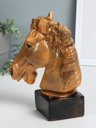 УЦЕНКА Копилка "Голова коня Гнедая" высота 25 см, коричневый - Фото 4