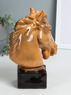 УЦЕНКА Копилка "Голова коня Гнедая" высота 25 см, коричневый - Фото 5