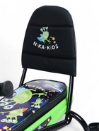 УЦЕНКА Снегокат Snowpatrol с пришельцами, со спинкой, чёрный, зелёный, СНД2/П2 Nika - Фото 15