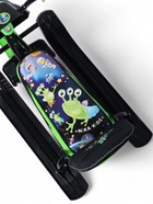 УЦЕНКА Снегокат Snowpatrol с пришельцами, со спинкой, чёрный, зелёный, СНД2/П2 Nika - Фото 9