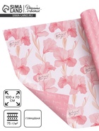 Бумага упаковочная двухсторонняя «Цветы»,  70 х 100 см 10889824