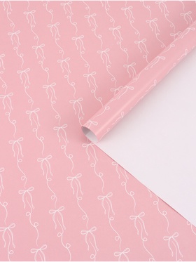 Бумага упаковочная глянцевая «Бантики», 70 × 100 см