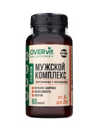 Мужской комплекс OVER MEN OVERvit, витамины и минералы, 60 капсул - фото 23599578