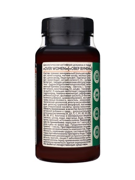 Женский комплекс OVER WOMEN OVERvit, витамины и минералы, 60 капсул