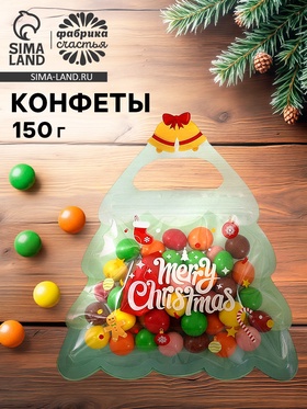 Сладкий подарок шоколадное драже в дой-паке «Новогодняя ёлочка» 10940625