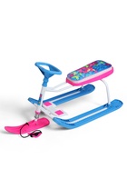 УЦЕНКА Снегокат «Тимка спорт 1+» с бабочками 3D, розовый, голубой, ТС1+/БО Nika - Фото 5